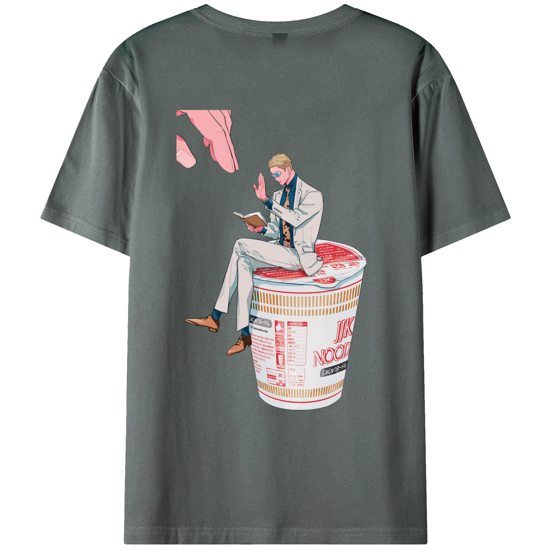 （画像用） 呪術廻戦 Jujutsu Kaisen 綿100％ メンズ半袖Tシャツ（バックプリント） 通気性